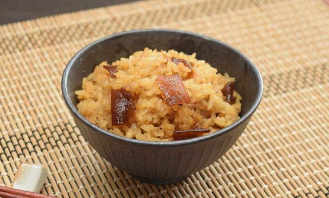 「栃木かんぴょう炊き込みご飯の素」盛り付けイメージ