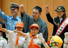 神田伯山さん、交通安全啓発