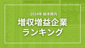 栃木県内の増収増益企業ランキング　493社の全順位を一括掲載《2025…