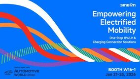 SINBON、オートモーティブ ワールド東京 2026にて強化したEV接続ソリューションを展開