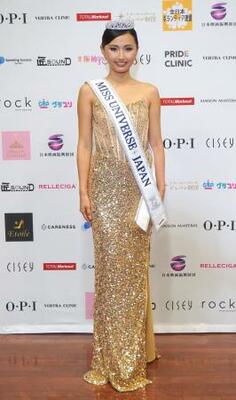 ミス・ユニバース日本代表に選ばれた伊藤さゆきさん=23日午後、東京都渋谷区
