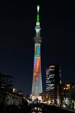 ライトアップでＷＢＣ応援