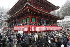 日光山輪王寺で節分行事