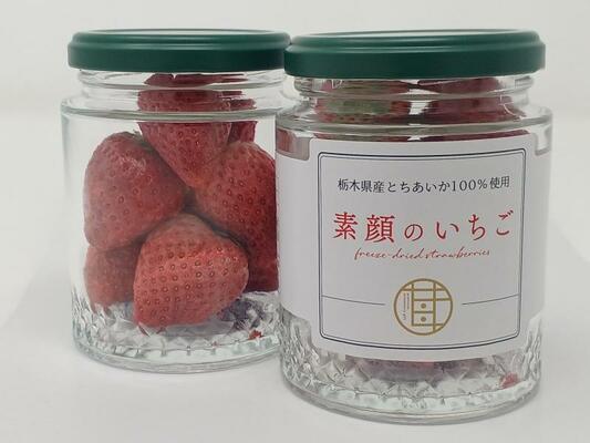 とちあいかを使った新商品「素顔のいちご」（静風提供）