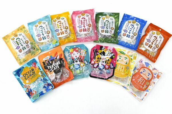 野州たかむらが製造する自社商品のあめ