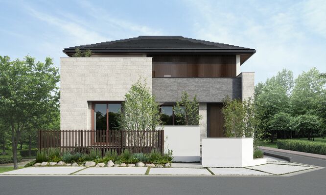 トヨタウッドユーホームの最高価格帯の木造住宅「ザ・クラスティー／モデルグラン」のイメージ