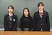 囲碁の全国選抜大会に出場する（左から）桜澤さん、中島さん、阿久津さん