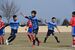 得点して喜ぶリフレＳＣの稲村（右）＝23日午前、真岡市総合運動公園陸上競技場