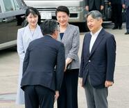 天皇ご一家、長崎到着