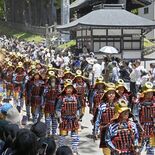 市民ら1200人、勇ましく練り歩く 日光東照宮で「千人武者行列」