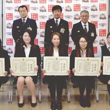 連携プレーで同僚の命を救った５人に感謝状　宇都宮南消防署