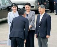 天皇ご一家、長崎到着