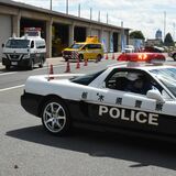 「マナーアップ！あなたが主役です」県警高速隊など出発式　秋の交通安全運動初日