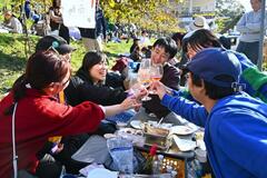 出来たてワインで乾杯