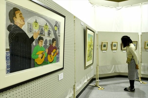 高根沢版画会の木版画展