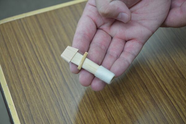 渡良瀬遊水地のヨシで作った蘆舌