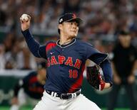 エース山本全開、三回途中無失点
