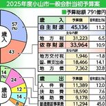小山市2025年度予算案　過去最大791億円　保育所整備などで経費増