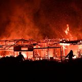 大田原の建物火災、焼失面積が判明　１人が搬送