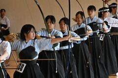 インターハイ栃木県予選弓道団体 女子は足大付が3年ぶりの頂点