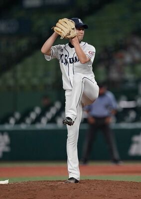 １軍登録を抹消され、ファームで再起を誓う今井＝８月１６日の楽天戦より