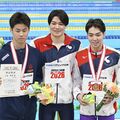 松下が自己新で3冠達成 競泳日本選手権