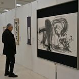 宇都宮で「栃木の書壇50人展」開幕　漢字や仮名、近代詩文書など　筆致に…