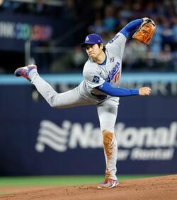 大谷は三回途中３失点で降板