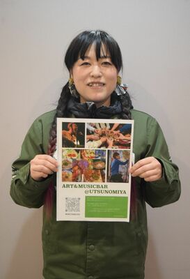 イベントへの来場を呼びかける星さん