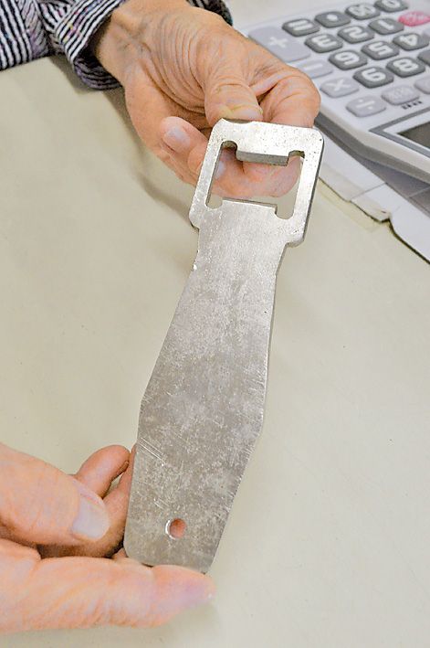 宇工生が製作してくれた栓抜き