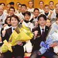 プロ野球日ハム入り大塚さん（鹿沼出身）らを祝う　古巣の小山ボーイズ主催　「子どもに夢与える選手に」