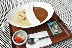 【食べた？】あいがけで景観表現　川治ダムカレー　食事処 向日葵（日光）