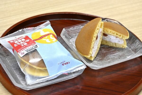 「ストロベリーワールドｉｎ真岡」の開催を記念して発売された「生どら焼き真岡産とちあいか２倍」