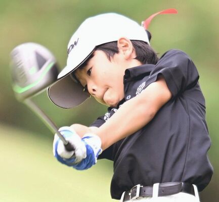 小学低学年　９オーバー、４５で県勢最高の２位に入った横田（矢板東）