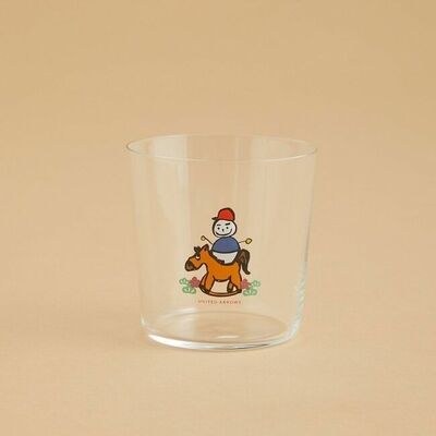 日本酒「仙禽ＵＮＩＴＥＤ　ＡＲＲＯＷＳコレクション」干支シリーズのうすはりグラス「ＵＡうま」