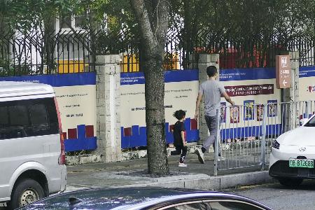 　２０２４年９月１８日、日本人学校の児童が男に襲われた現場＝中国広東省深セン市（共同）