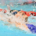 栃木県短水路選手権 女子背泳ぎ50m・寺内彩(JSS宇都宮)、大会新記…