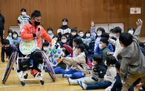 パラ４位真田さん出身中に凱旋