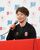 ４度目の五輪出場が決まり、主将として意気込みを語る小池＝北海道苫小牧市
