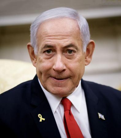 イスラエルのネタニヤフ首相(ゲッティ=共同)
