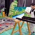 地元若衆が「はりか山」製作　那須烏山「山あげ祭」　浮世絵の技法研究した力作