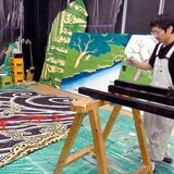 地元若衆が「はりか山」製作　那須烏山「山あげ祭」　浮世絵の技法研究した力作