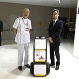 新小山市民病院で検体搬送ロボット稼働　小山高専と３年かけて開発　夜間救急で職員負担軽減へ