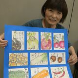 １年間交わした絵手紙400枚　宇都宮の谷口さんと友人が初作品展　