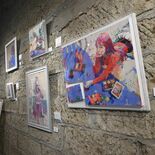 ビビッドな絵、大谷石・洋菓子とコラボ　宇都宮在住の古河原さん　画家10…