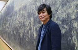 中国人画家、福岡の展示会で講演