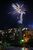 温泉街の夜空を彩った花火