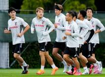 日本代表練習、久保や南野が合流