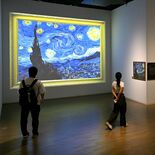 「ひまわり」「星月夜」…　ゴッホの筆遣いを再現　栃木県立美術館でデジタ…