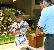 第49回県学童軟式野球大会の抽選会